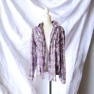 Outback Trading Co Purple Button Down 🤍